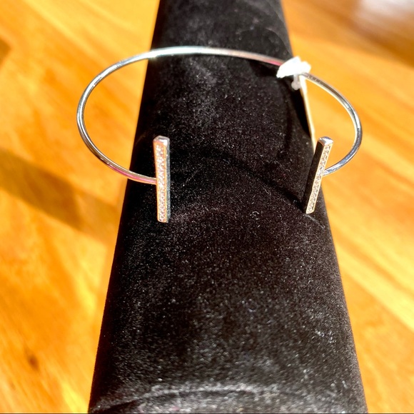 Cubic Zirconium Silver Color Bracelet - Picture 2 of 5